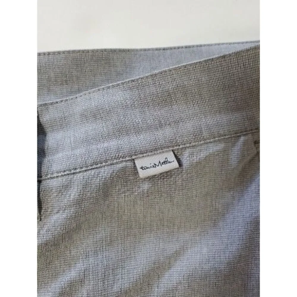Travis‎ Mathew Mens Chino Golf Shorts Size 40 Light Gray Flat Front